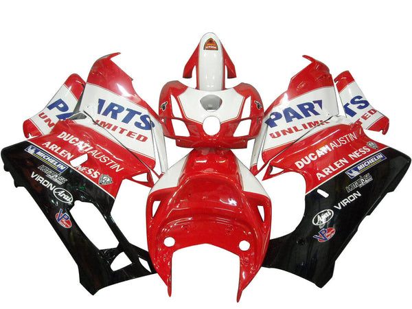 Carenados para Ducati 999 rojo y negro Ducati Austin genérico 2003-2004