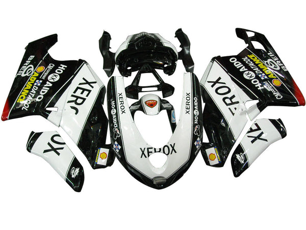 Fairings for 2005-2006 Ducati 999 White & Black Xerox  Generic