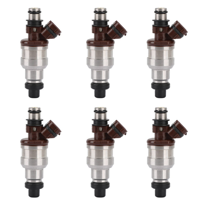 6pcs Fuel Injectors fit Toyota 4Runner Pickup 89-95 3VZE 3.0L V6 23209-65020 Generic