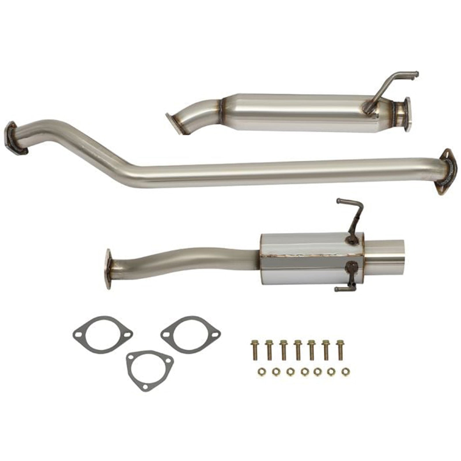 2.0L Tip Muffler Catback Exhaust System for 2002-2005 Honda Civic