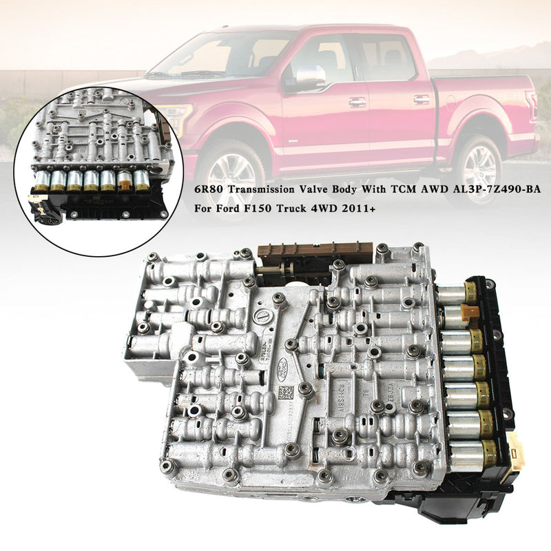 2011+ Lincoln Navigator Ford Expedition 6R80 Transmission Valve Body w/TCM AWD AL3P-7Z490-BA
