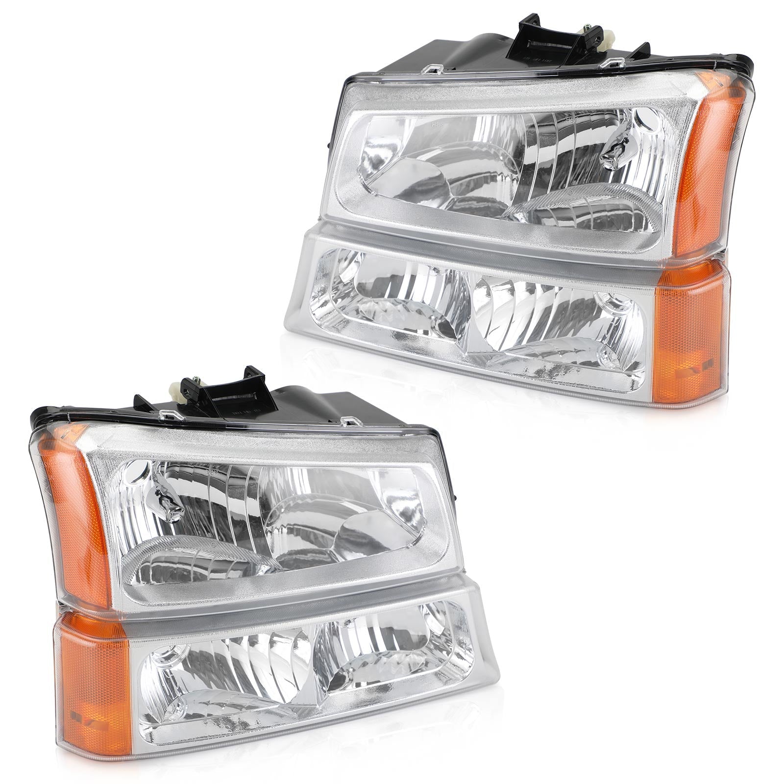 Side Headlights/Lamp Assembly For Chevr Silverado 2003-2006 Generic