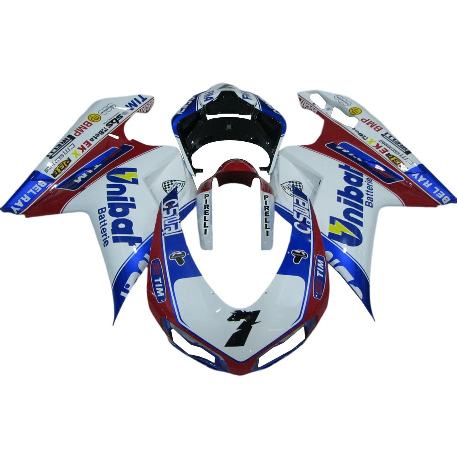 Ducati 1098 1198 848 2007-2011 Fairing Kit Bodywork ABS