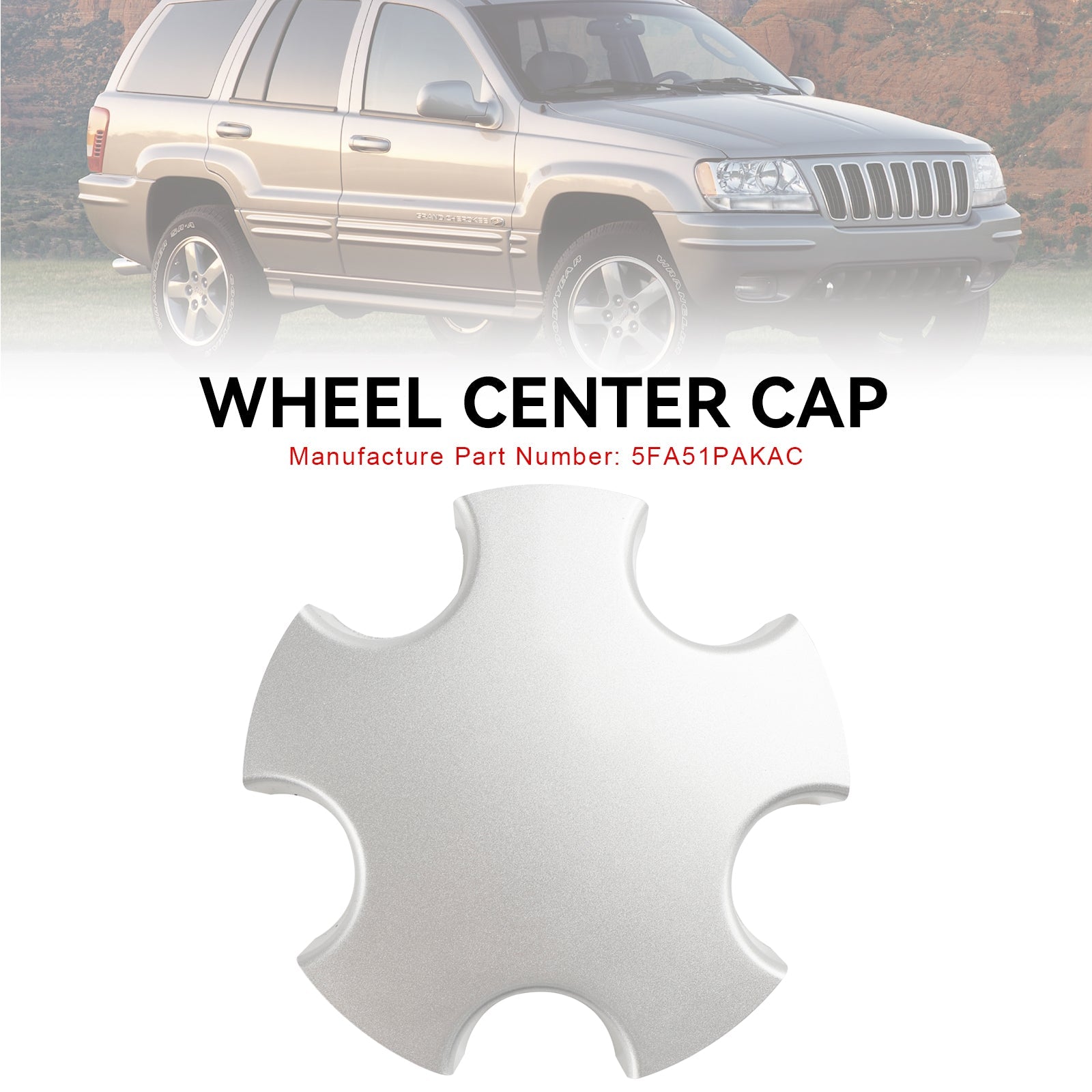 Jeep Grand Cherokee 2001-2004 1PC Wheel Center Cap Hub Cap Cover