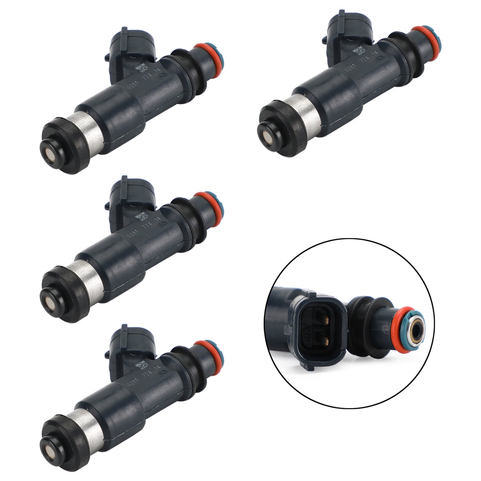 4PCS Fuel Injectors 195500-0281 Fit Mitsubishi Galant Eclipse 2.4L 2004-2012 Generic