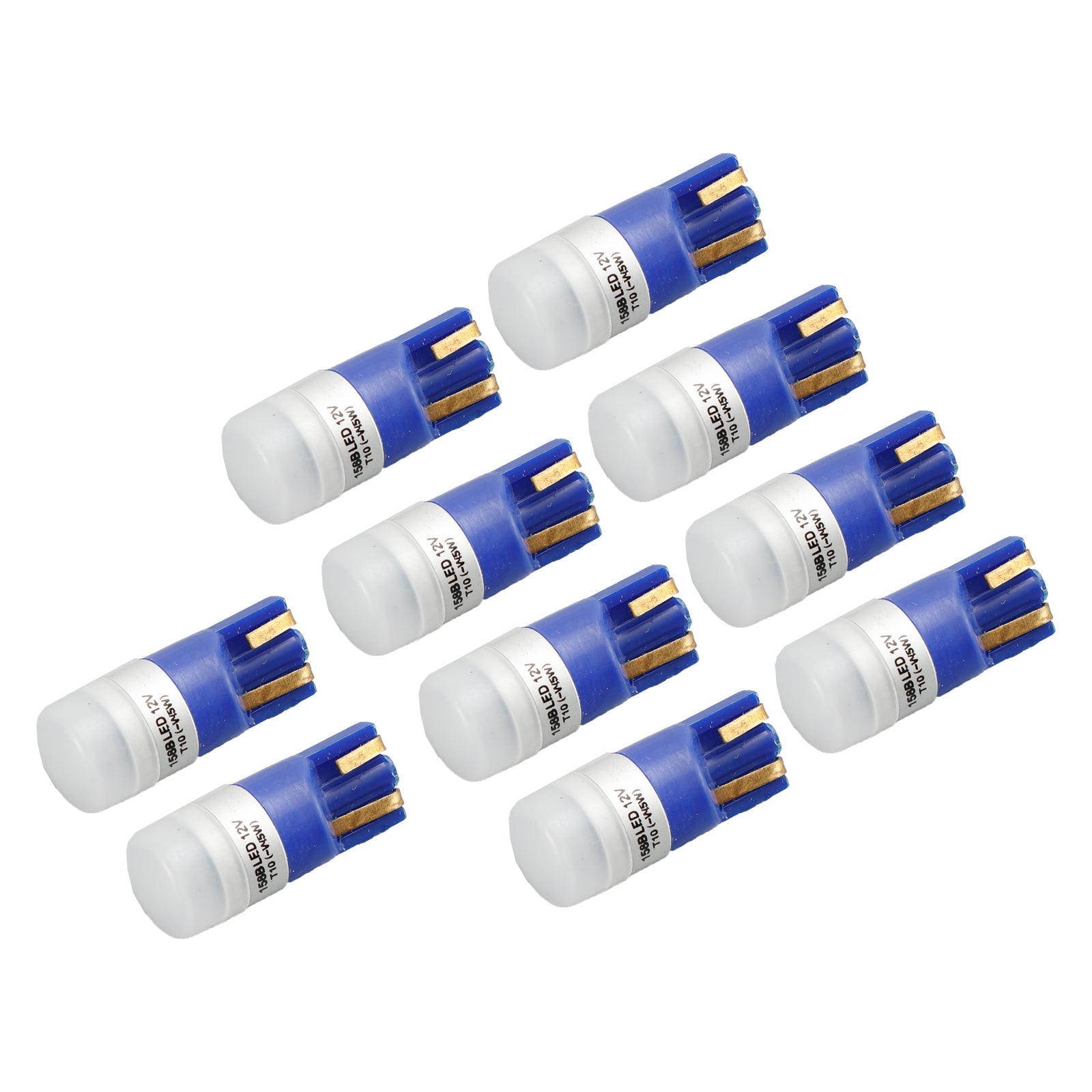 10X For HELLA LED Retrofit 158B LED/T10 W5W 12V 1W W2.1X9.5D Blue Light