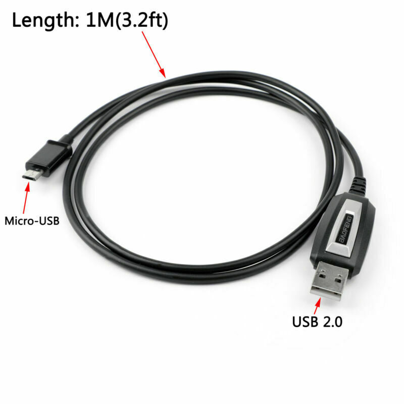 Programación Walkie Talkie USB Radio Cable móvil para BAOFENG BF-T1 Mini 