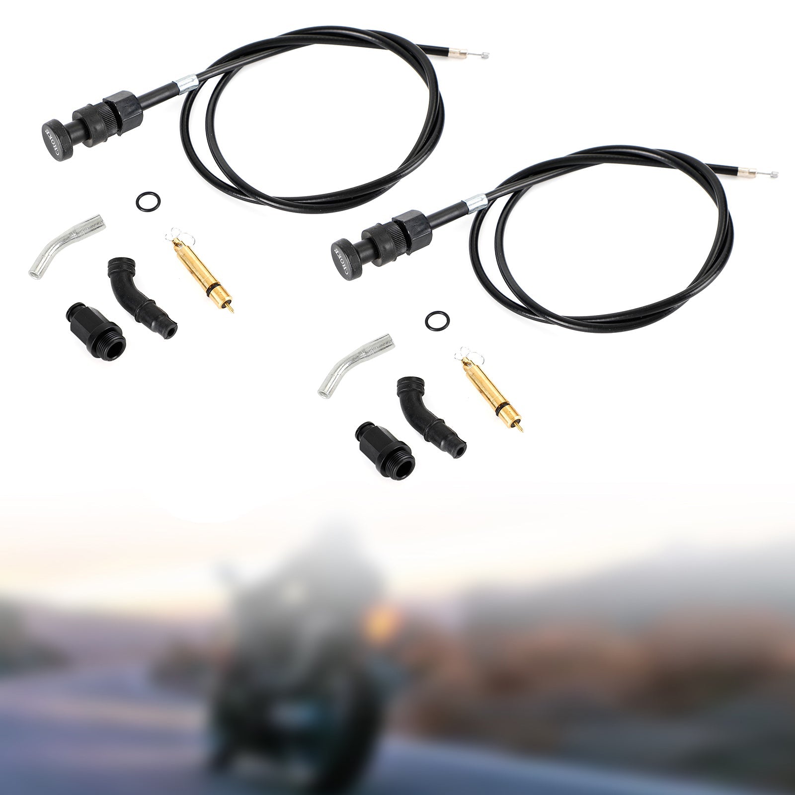 2x Kit de émbolo de cable de estrangulador de carburador apto para Honda Rancher TRX350 FM TM 00-06 Genérico