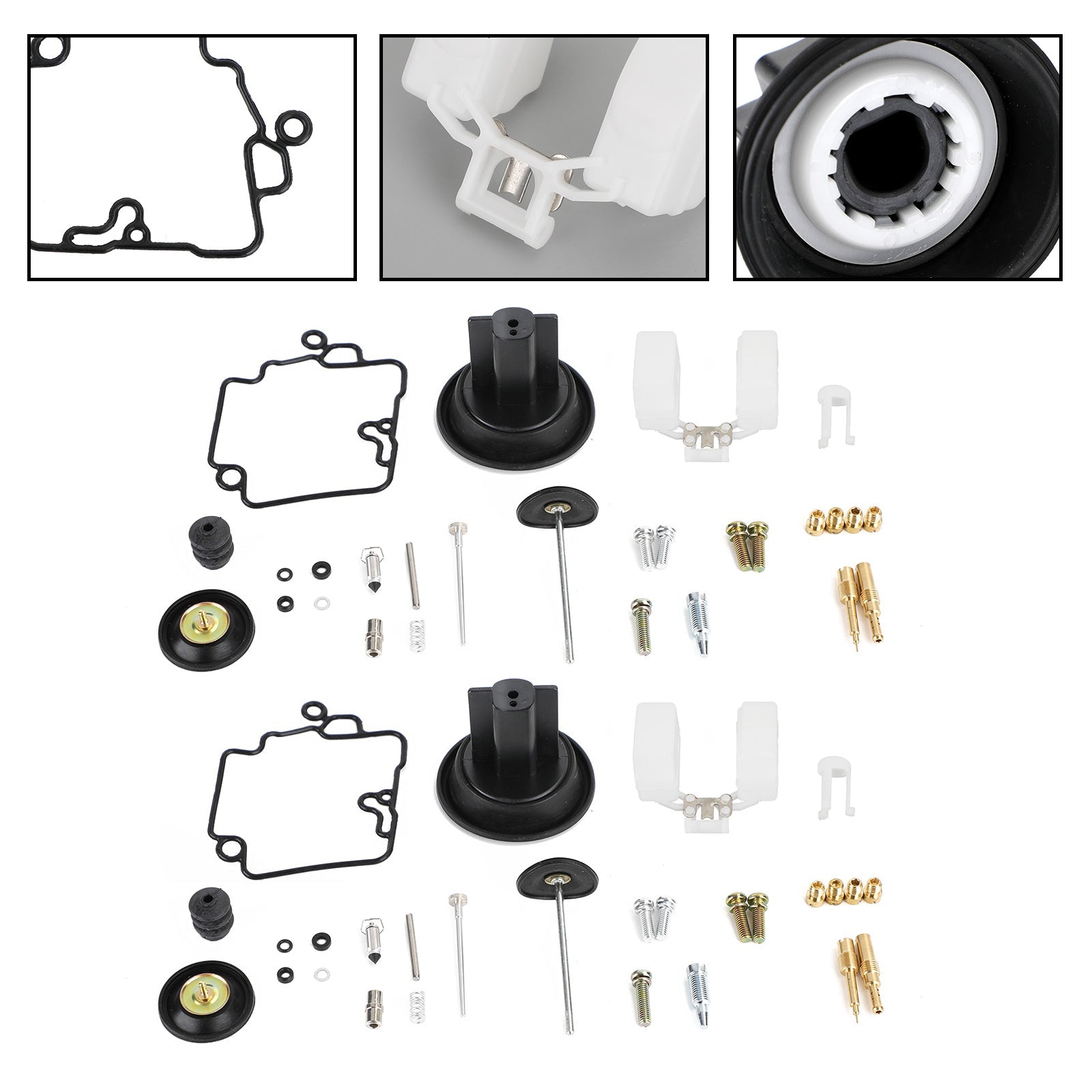 2X Carburetor Carb Rebuild Kit acceleration pump fit for KT CVK24 Scooter Racing Generic