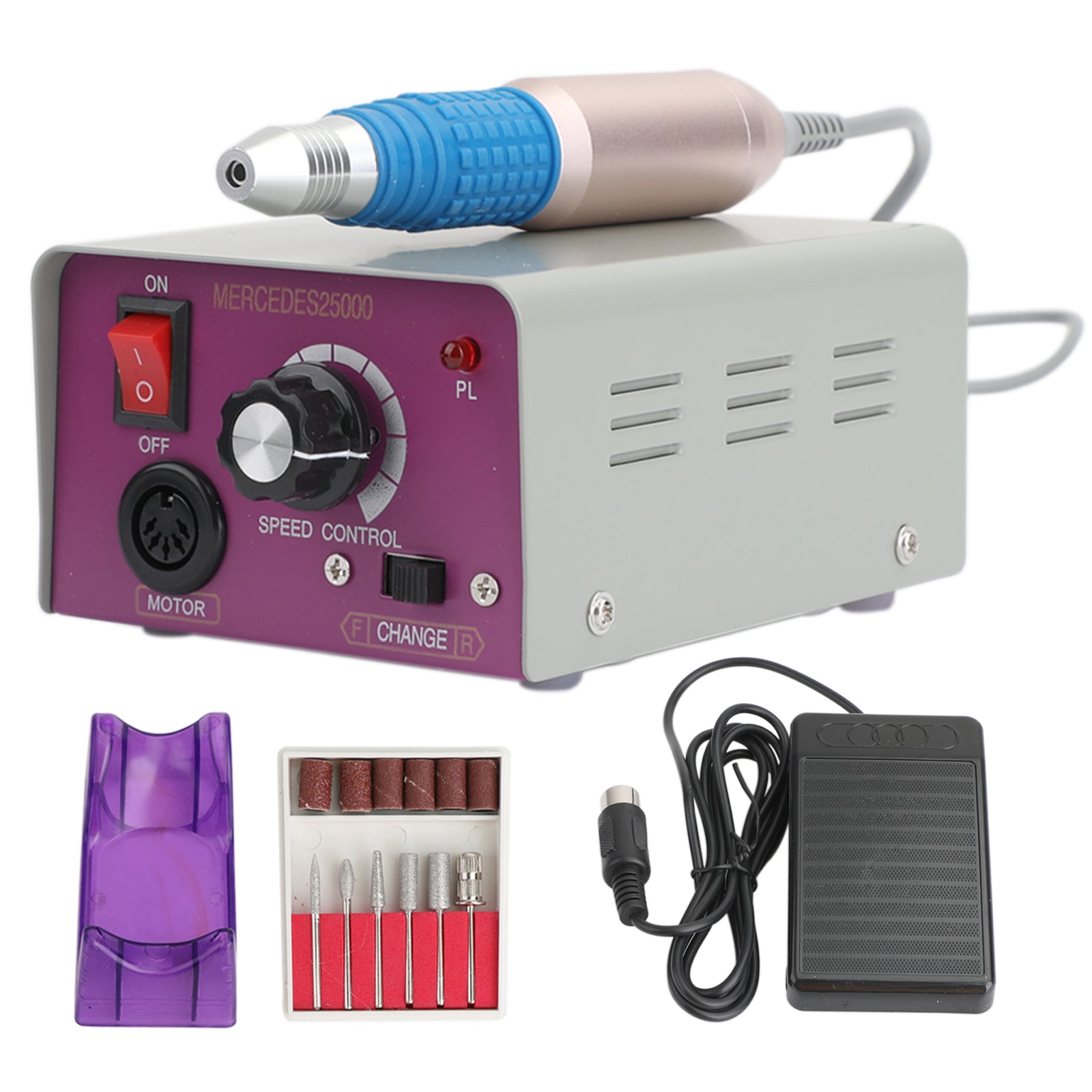 25000RPM Pro Manicure Tool Pedicure Electric Drill File Nail Art Machine Set US/AU