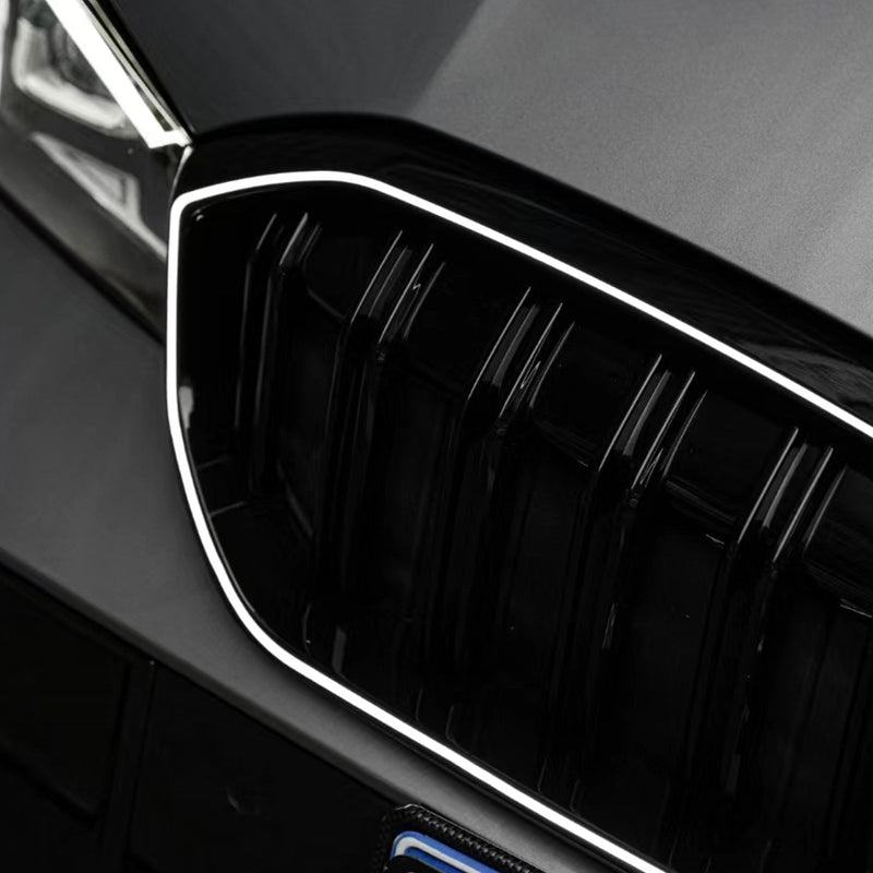 BMW 3 Series G20 G28 2023-2024 شبكة شبكية أمامية سوداء لامعة