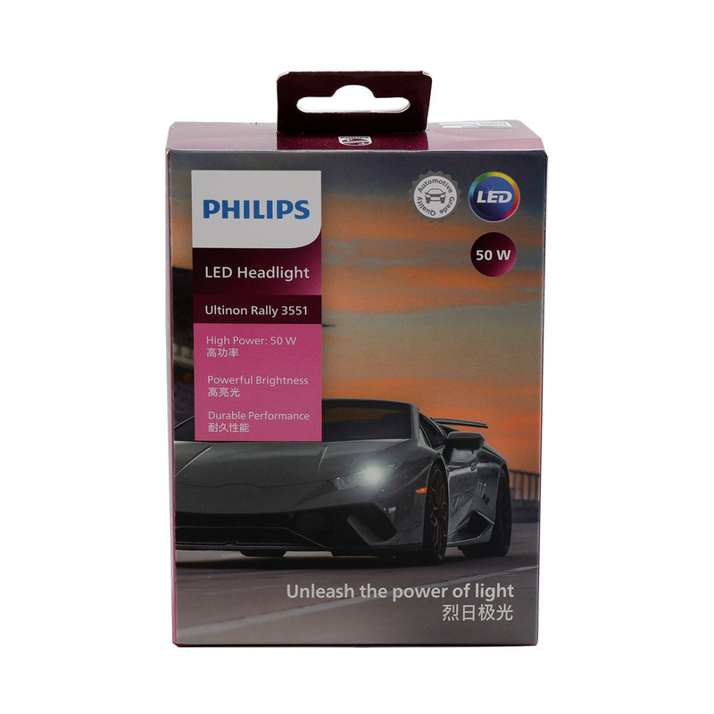 Para Philips 11012U3551X2 Ultinon Rally 3551 LED-HL HIR2 12-24V 50W 6500K