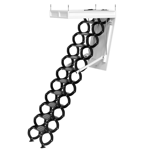 Escalera de ático Electirc Aluminio plegable de 12 pies con control remoto para loft