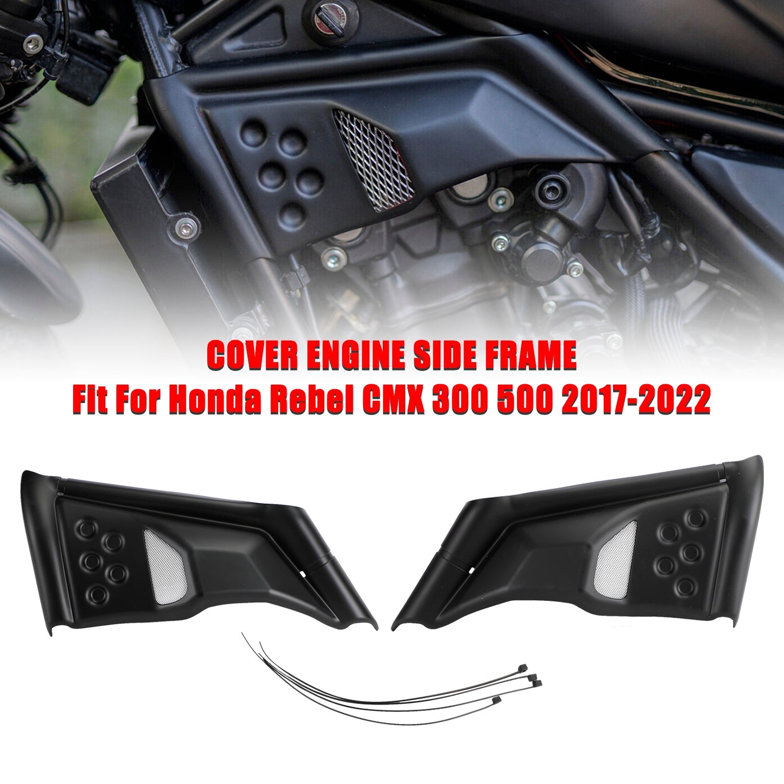 Honda Rebel CMX 300 500 2017-2022 Fairing Guard Case Cover Engine Side Frame