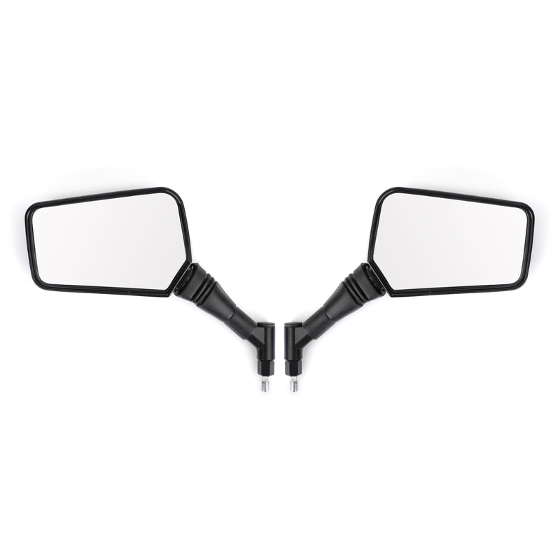 PAIR MIRRORS NEW Black Left Right Mirror 8MM 10MM For Motorcycle Motorbike Generic