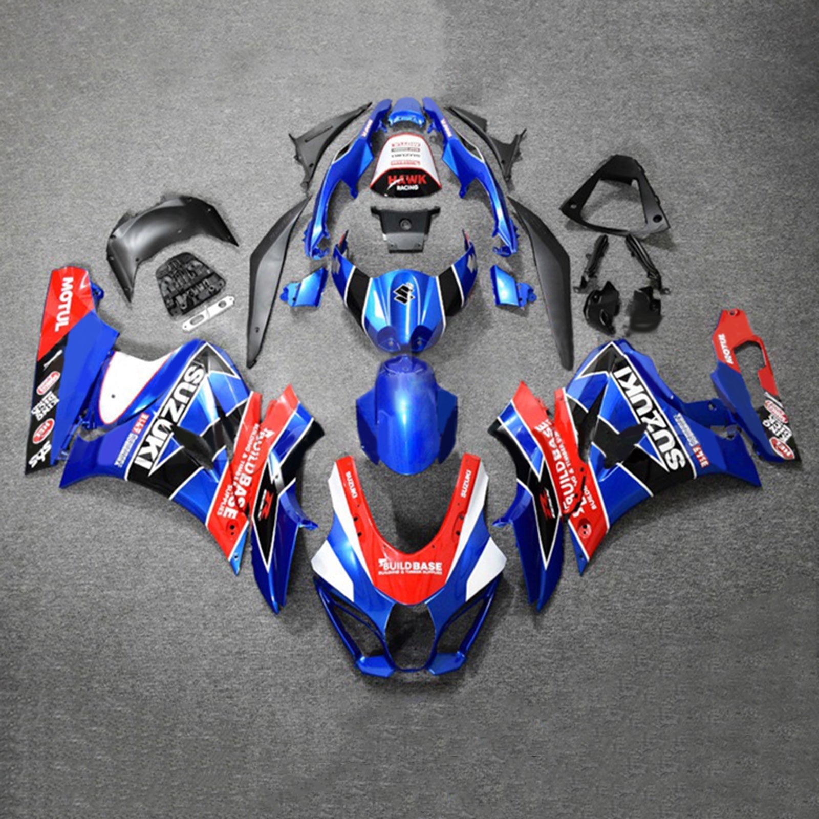 سوزوكي GSXR1000 2017-2023 K17 Fairing Kit هيكل السيارة بلاستيك ABS