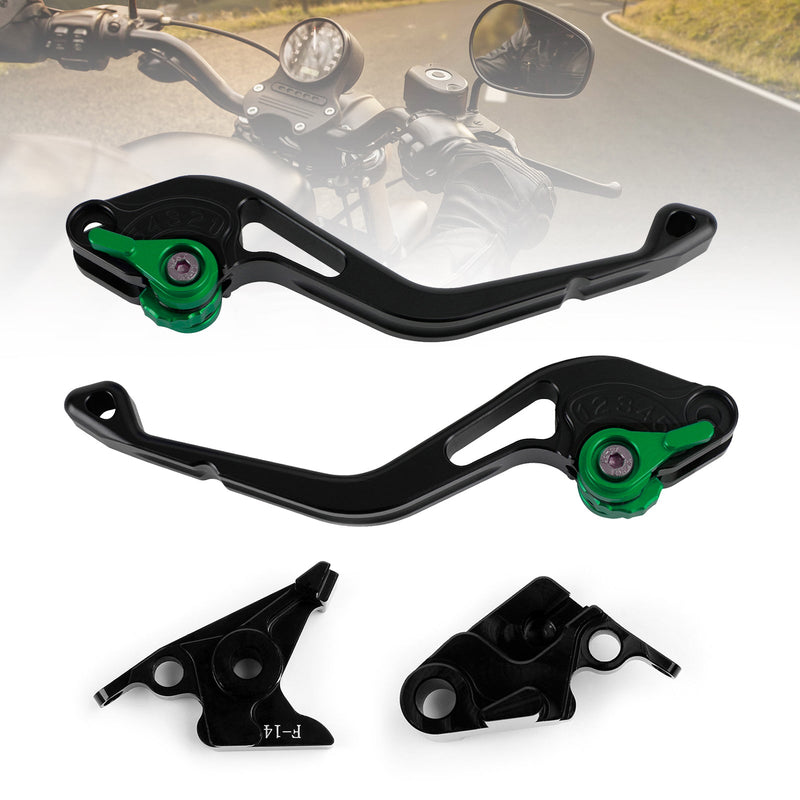 Palanca de freno de embrague corta Kawasaki ZZR600 ZXR400 Z750S ZX9R ER-5