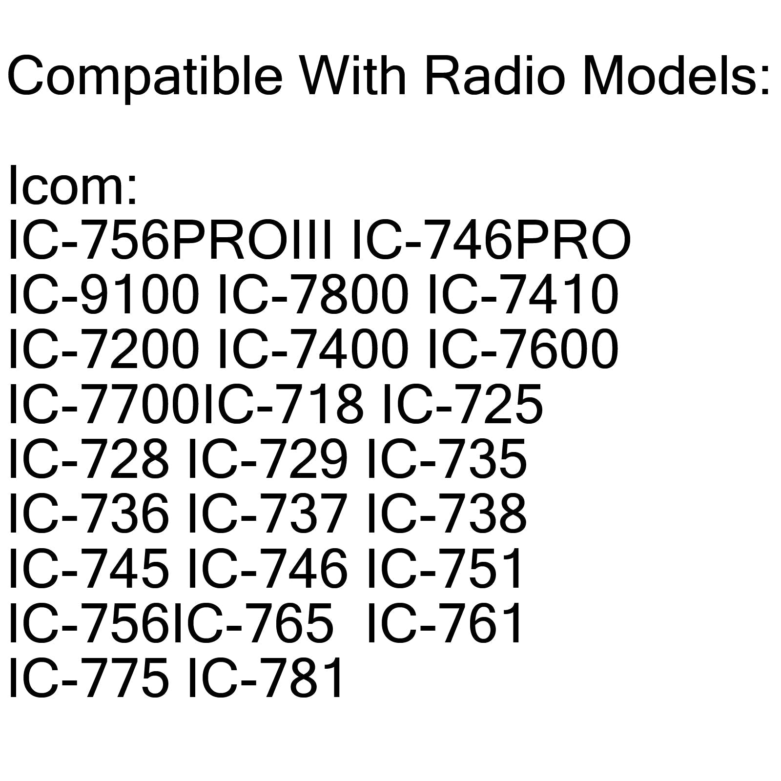 HM-36 Hand Microphone For Icom IC-718 IC-7800 IC-756 IC-735 IC-751 Radio