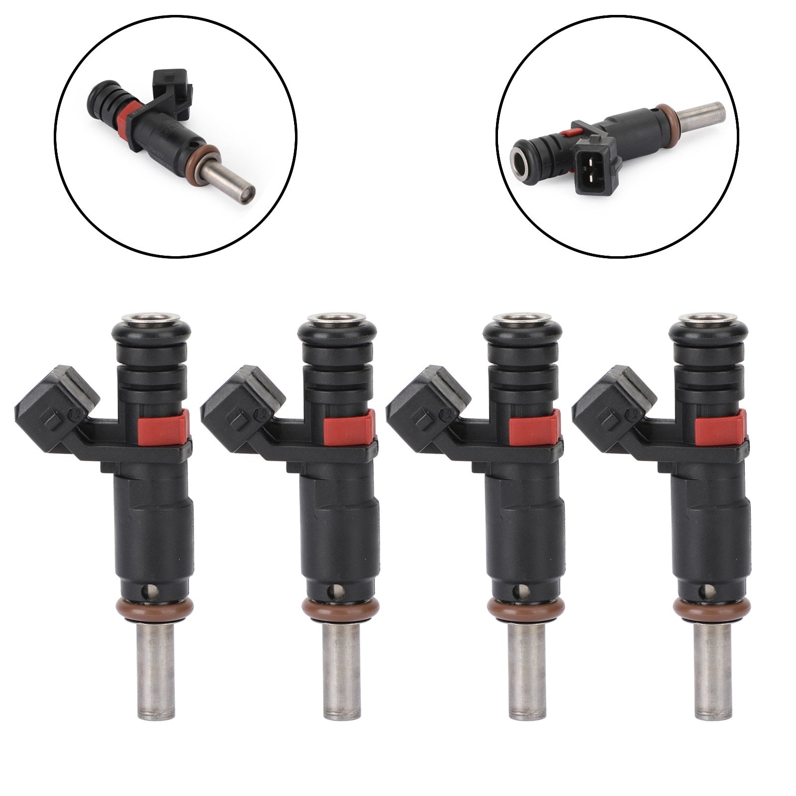 4pcs Fuel Injectors 7561277 13537561277 Fit BMW N45 N46N E93 320I 2.0L Generic