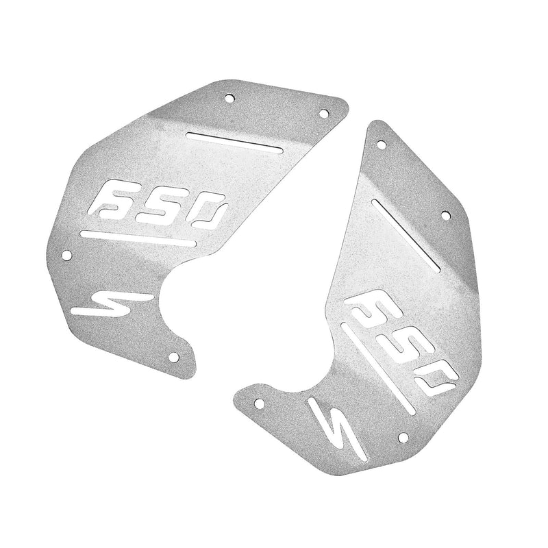 Kawasaki Vulcan S En Vn650 2015-2022 Placa De Cubierta Del Motor Panel Lateral Plata Para Café