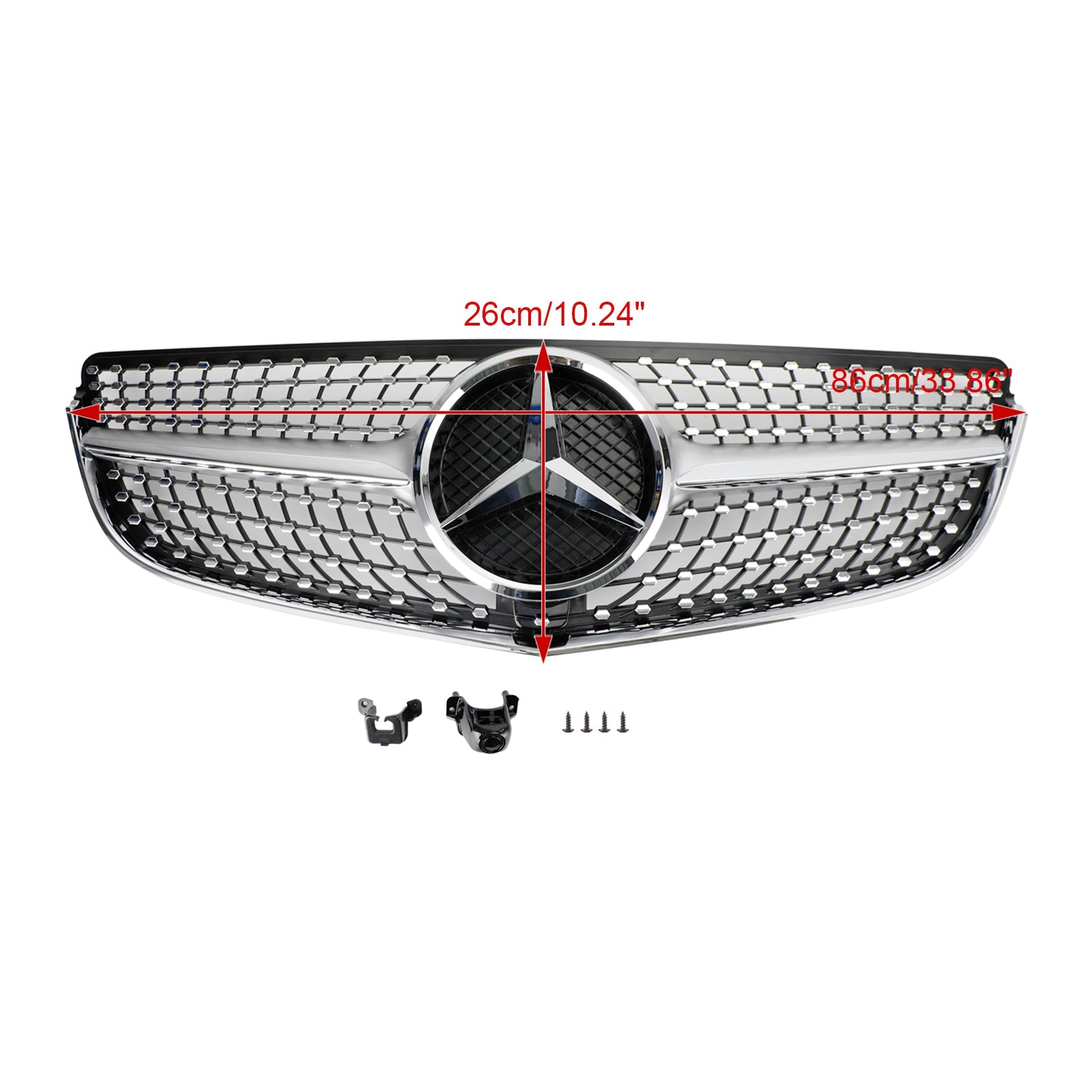 2014-2017 Mercedes E-CLASS W207 Coupe Front Bumper Grille Grill Diamond