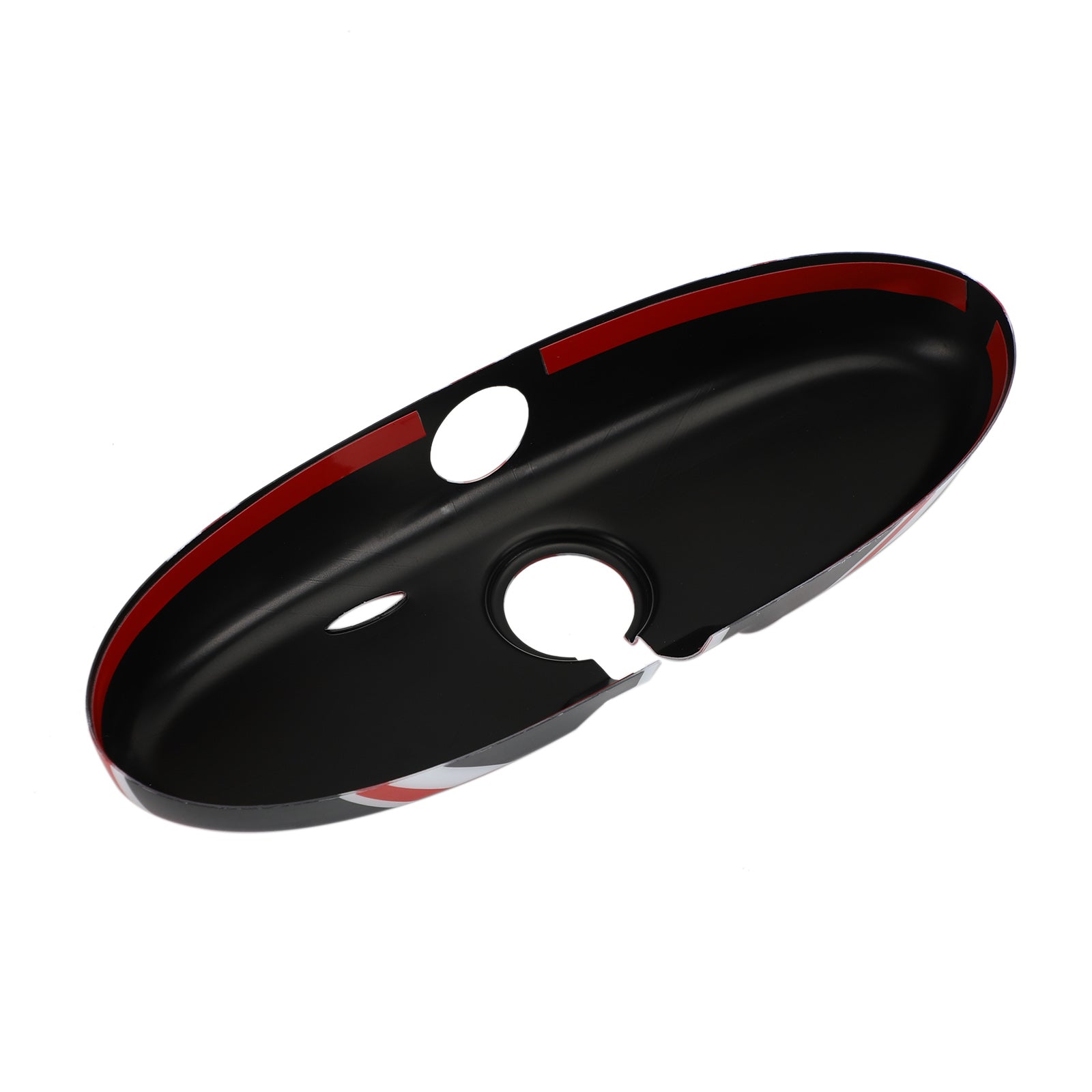 Union Jack UK Flag Rear View Mirror Cover for MINI Cooper R55 R56 R57 Black/Red