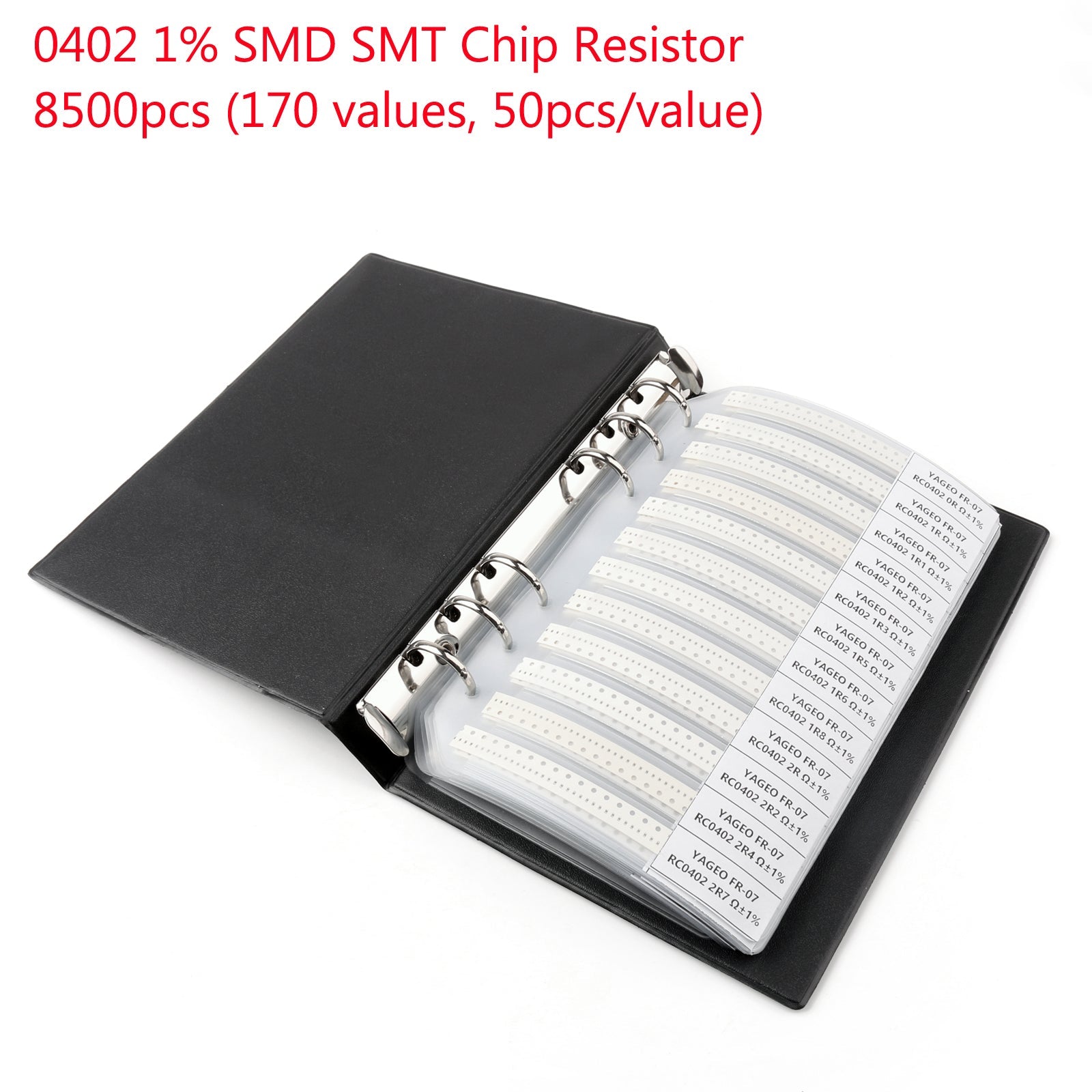 8500PCS 0402 1% SMD Chip SMT Resistor 170 Values Sample Book YAGEO DIY Kits