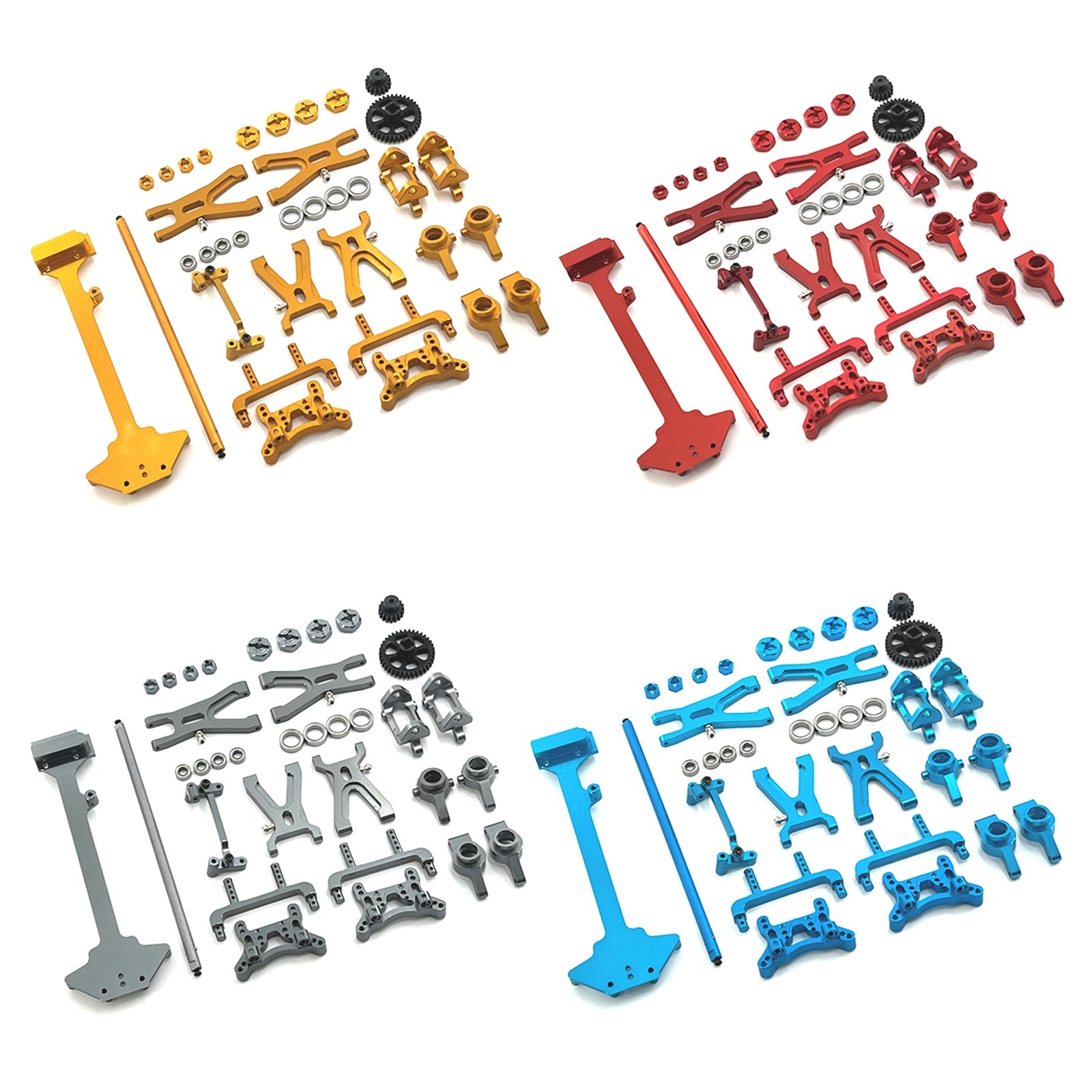 Piezas de reparación de automóviles RC, piezas de Metal mejoradas para 1/18 Wltoys A949 A959 A969 A979 K929