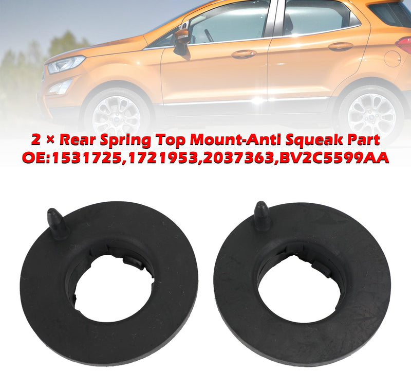 2x Rear Spring Top Mount-Anti Squeak Part for Ford Fiesta Mk7 09-17 1531725