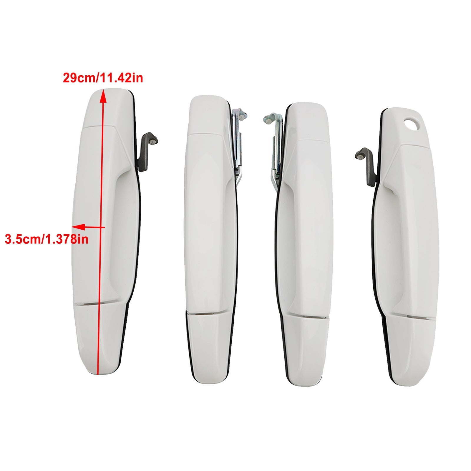 Silverado Sierra 2007-2013 4PCS Front & Rear Door Handle Set White