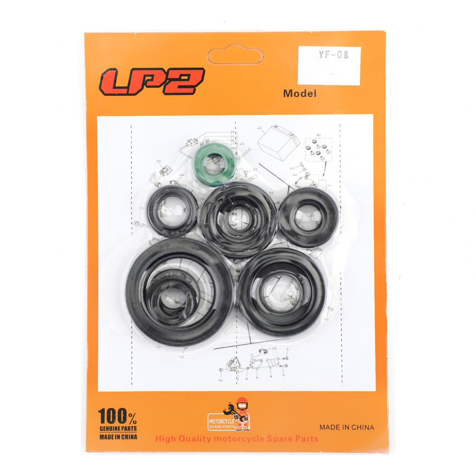 10pcs Engine Oil Seal Kit for Honda CR125R CR125 CR 125 125R 1987-2003 Generic