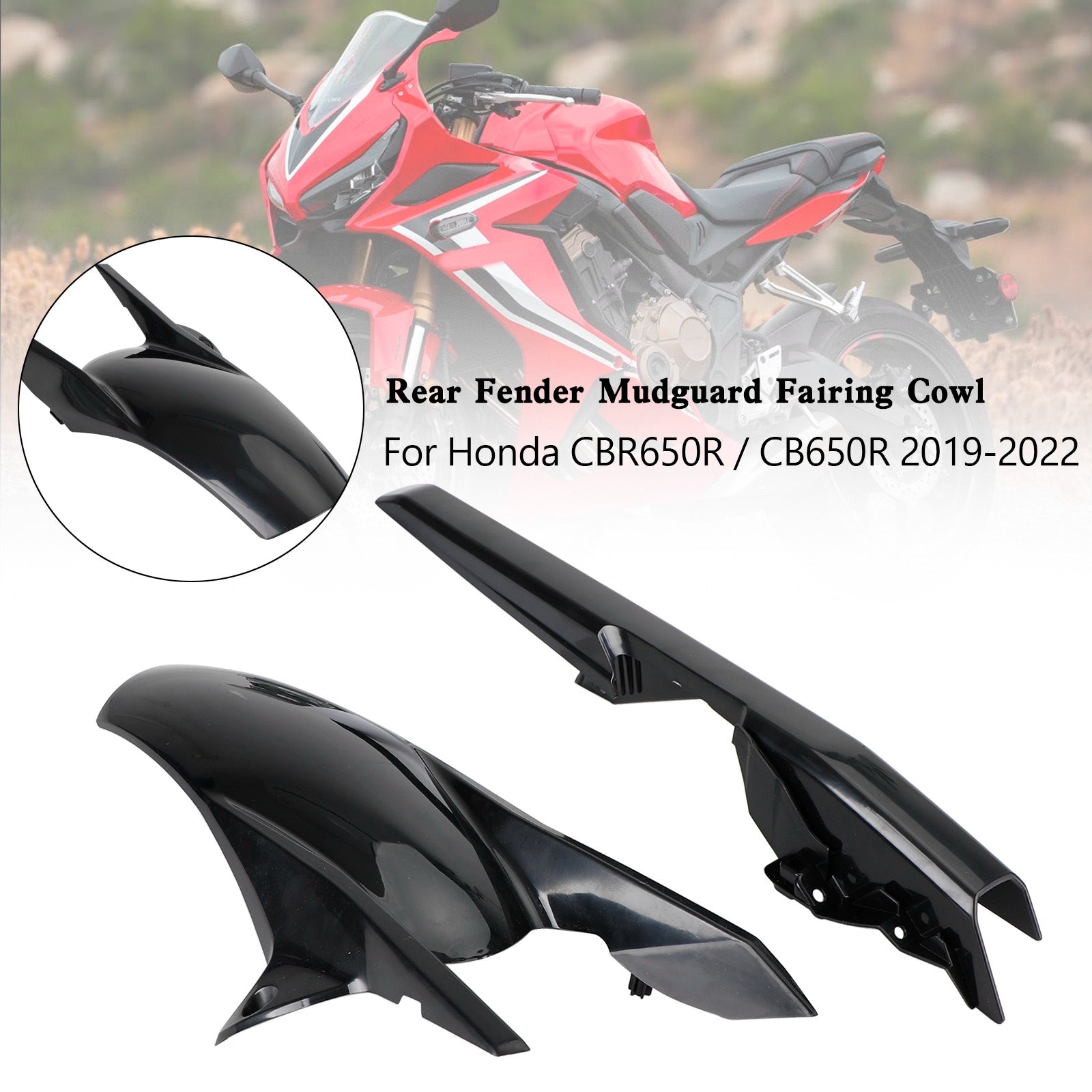 Guardabarros trasero carenado para Honda CBR650R CB650R 2019-2022