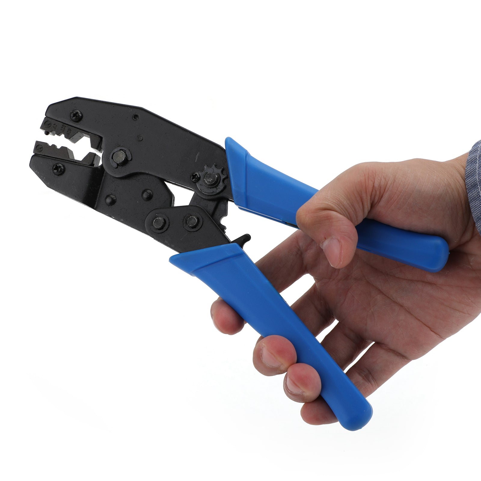 9'' Compression Coaxial Cable Professional Hex Crimping Tool Multifunctional for F-pin/Coax/BNC SMA Connectors RG Types