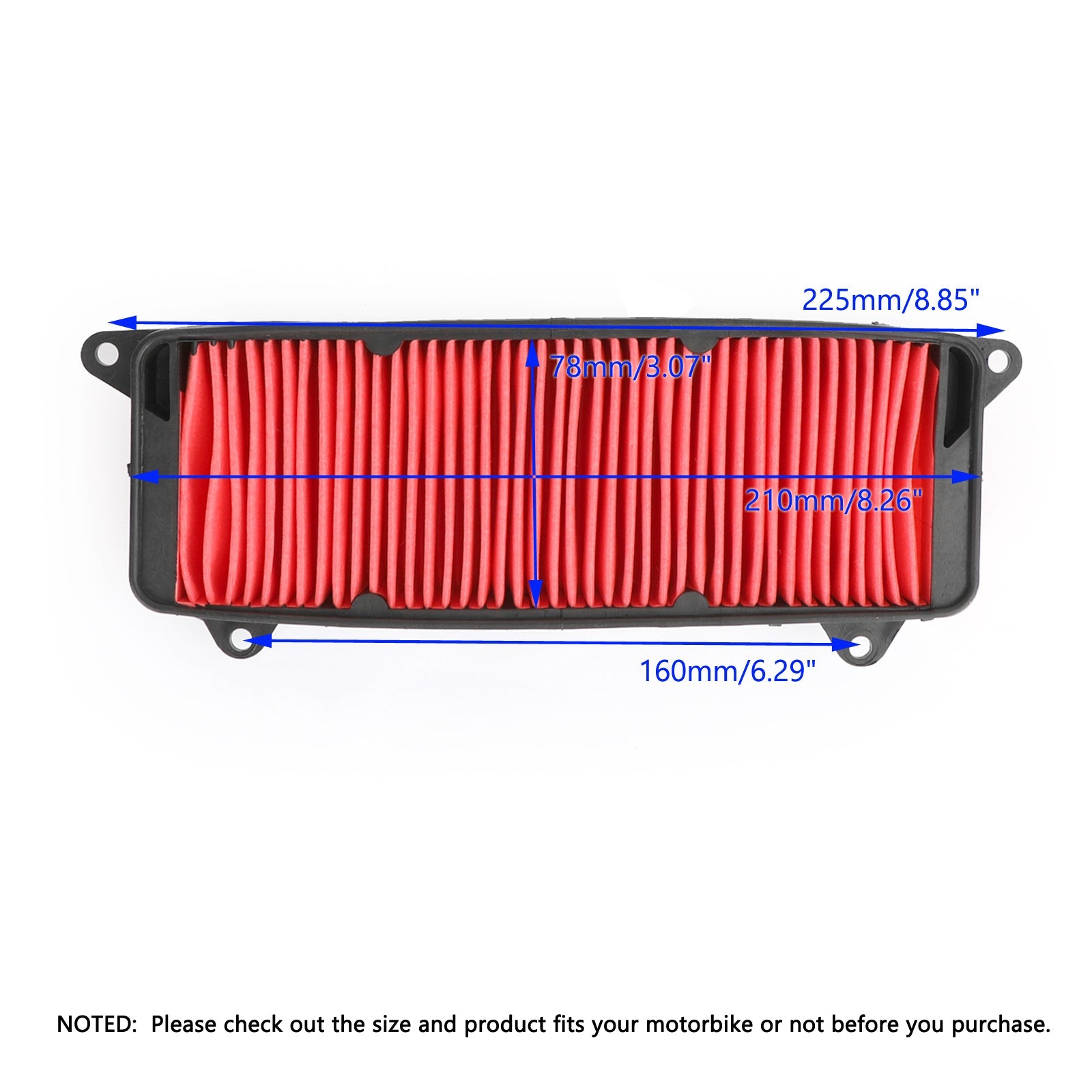 Air Filter Element For Honda SCV 110 NHX 110 Lead 2008-2013 17210-GFM-970 Generic