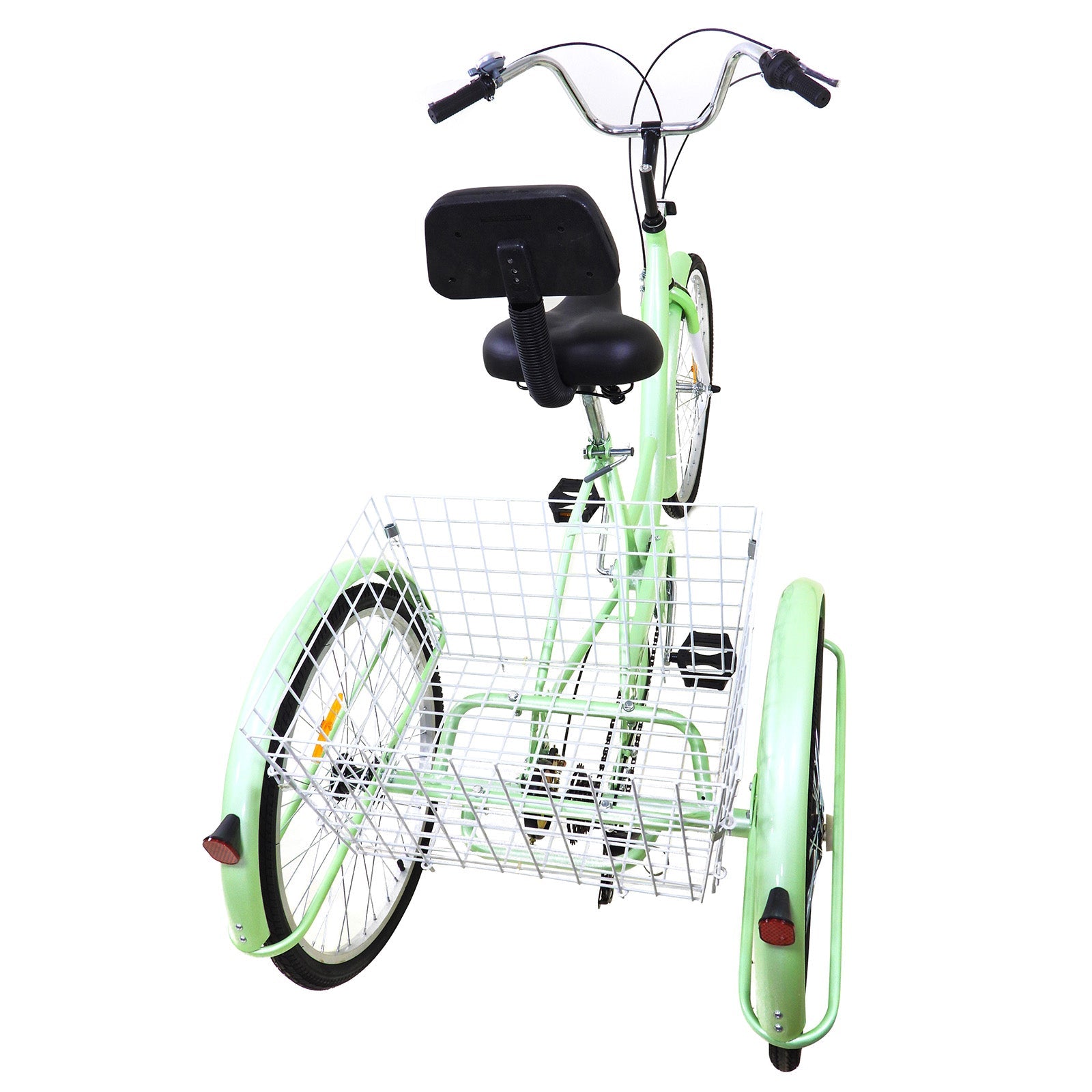 7-Speed 24" Adult 3-Wheel Tricycle Cruise Bike Bicycle With Basket