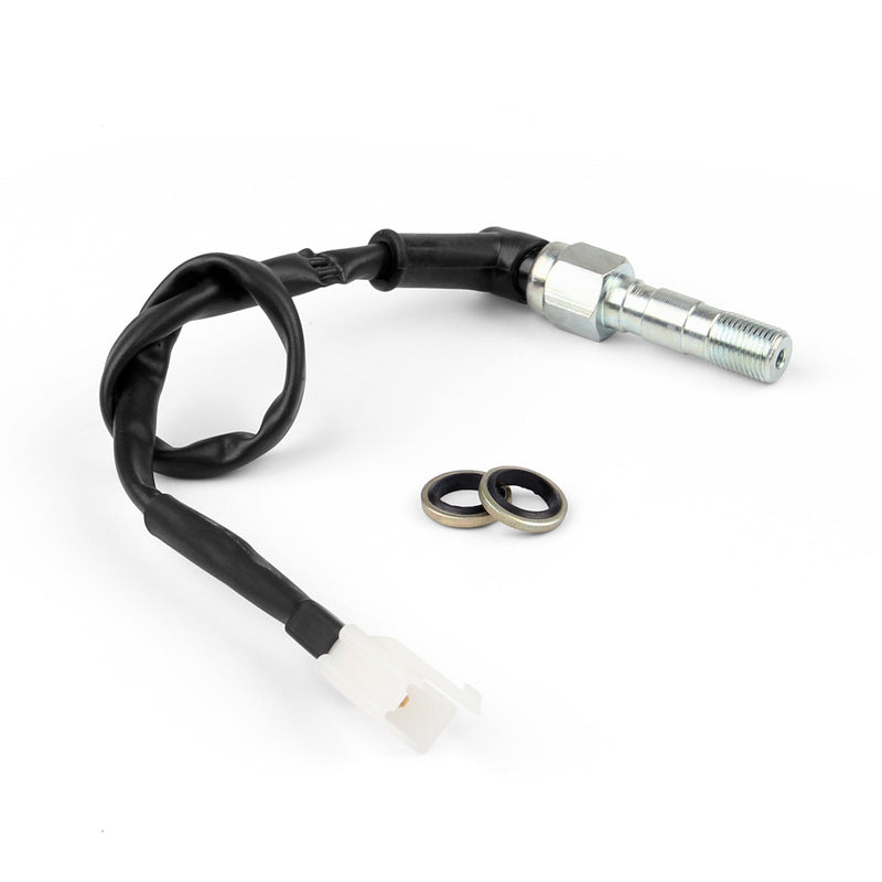 Cable de interruptor de luz de presión de freno hidráulico de juego trasero doble Perno banjo M10 x 1 mm Genérico
