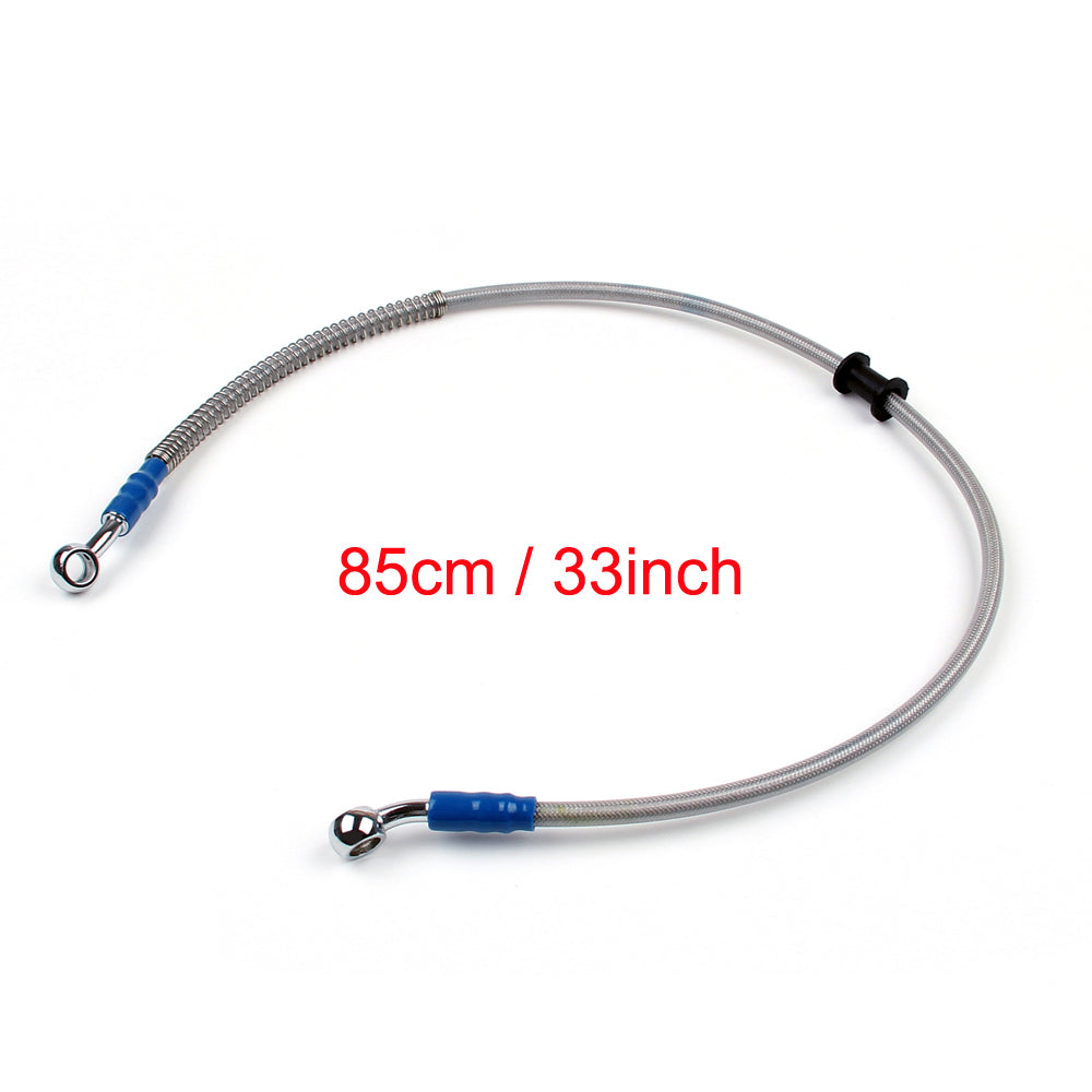 85cm/33 M10 Brake Oil Hose Line Banjo Fitting Stainless Steel End