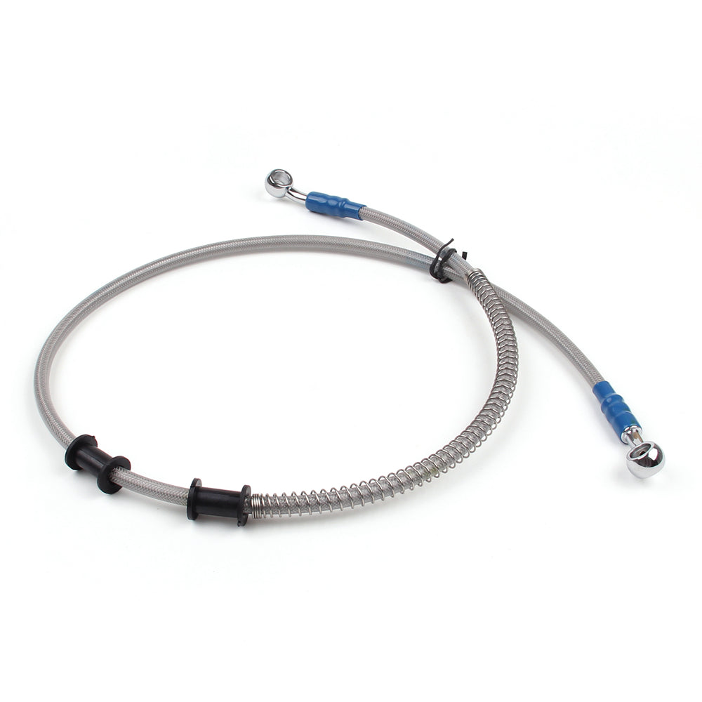 95cm/37 M10 Brake Oil Hose Line Banjo Fitting Stainless Steel End Generic