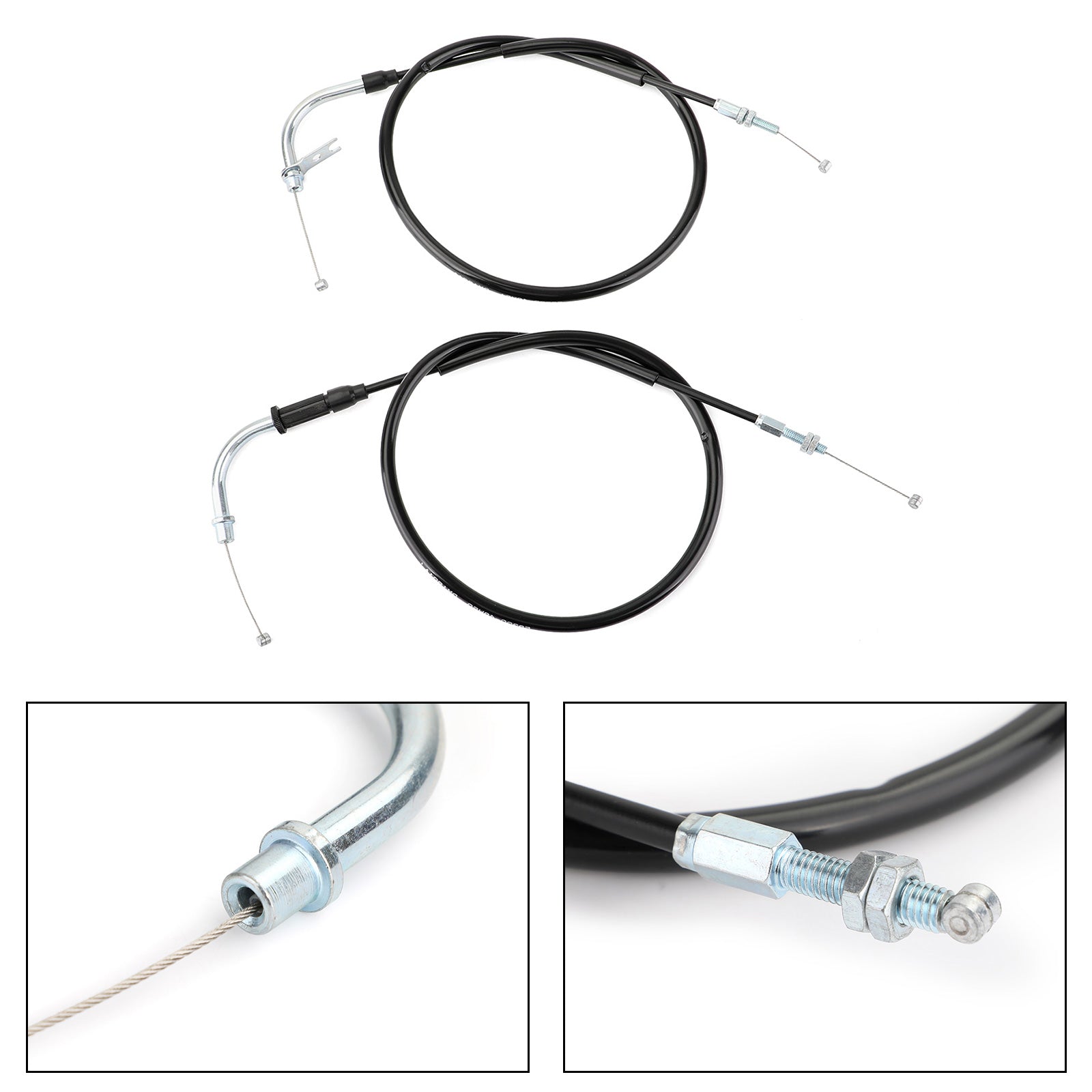 Black Motorcycle Throttle Cable 58300-48HA0 For Suzuki GW250 Inazuma ...