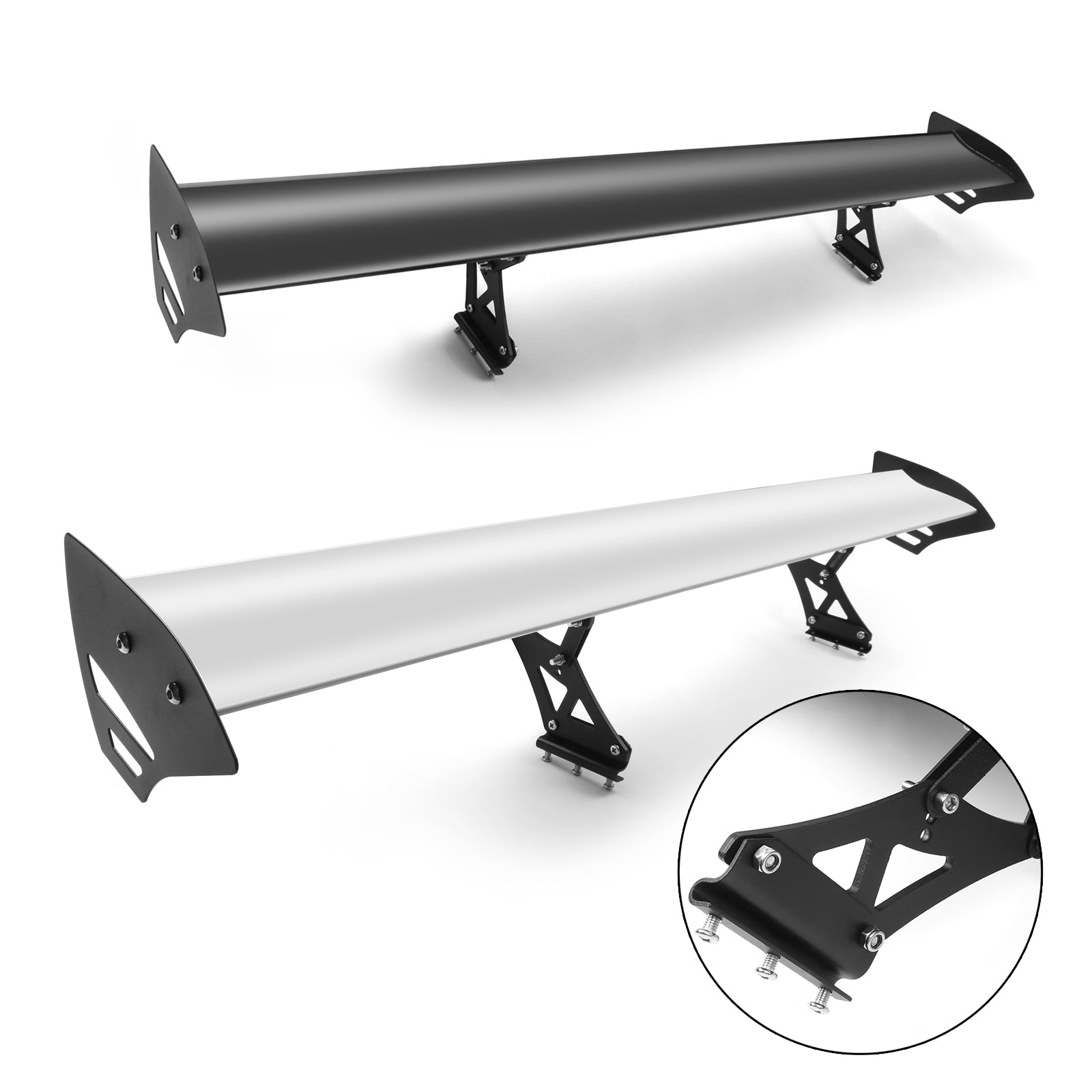 Large Rear Spoiler Wing Universal Adjustable Lightweight GT Aluminum Rear Trunk Wing Racing Spoiler