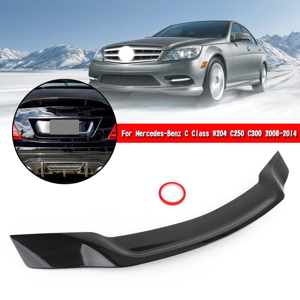 Carbon Fiber Duckbill Trunk Spoiler Wing Fit Mercedes Benz W204 C250 C300 08-14 Generic