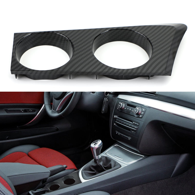 Carbon Fibre Cup Holder For BMW 1 Series E81 E82 E87 E88 Hatchback Coupe Generic