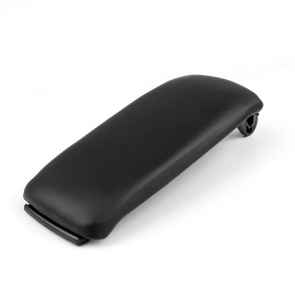 PU Leather Center Console Armrest Cover Lid For Audi A4 S4 A6 2000-2008 Black