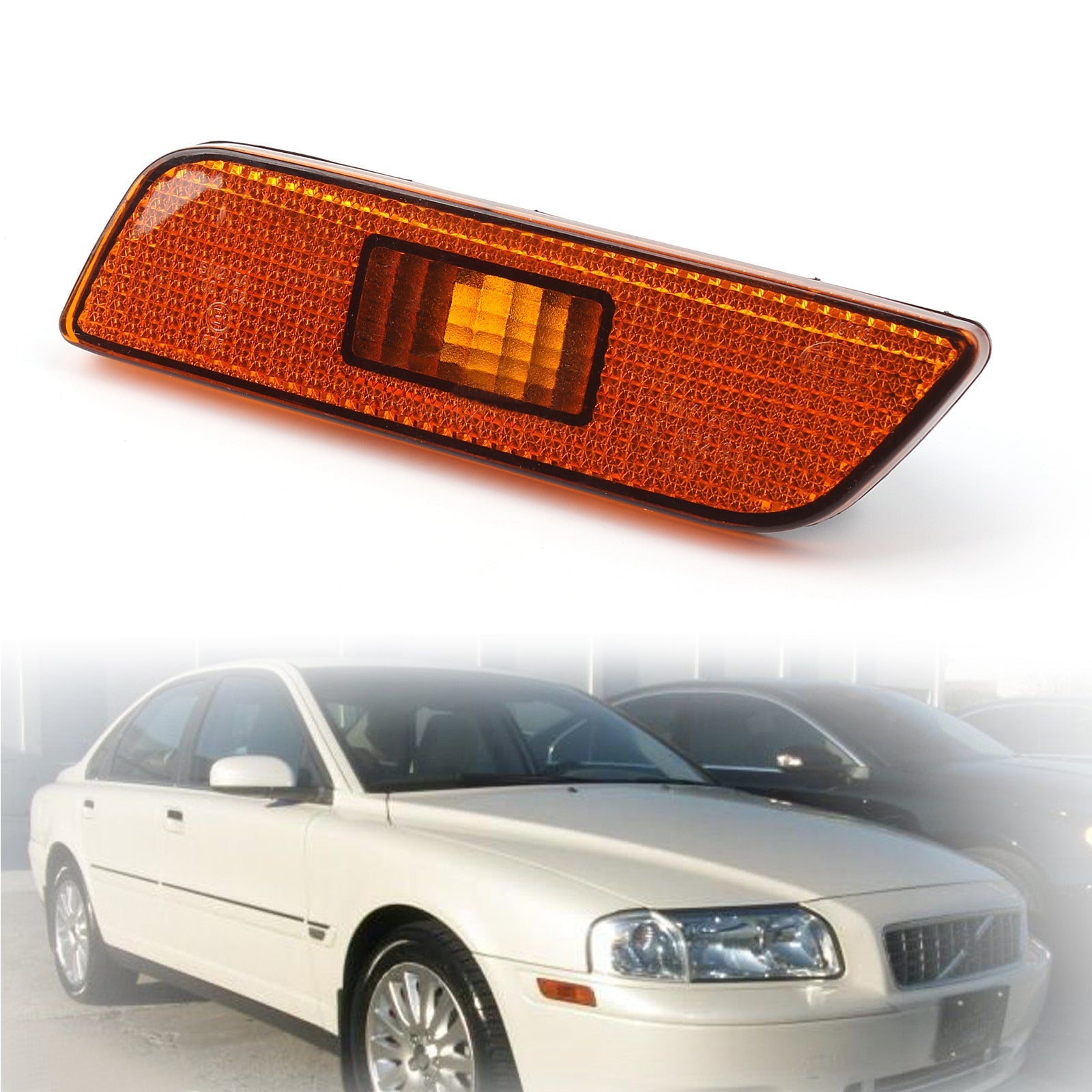 Front Bumper Left/Right Side Turn Signal Lamp Light For Volvo S80 1998-2006 Generic