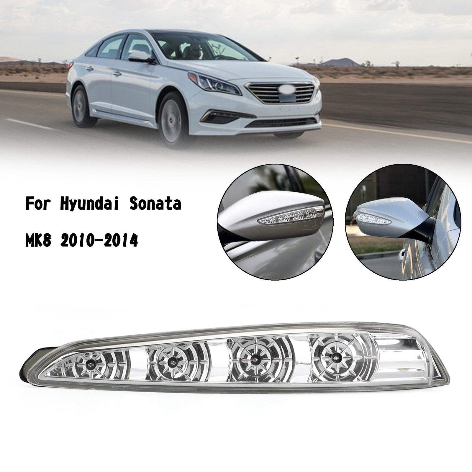 2011-2015 Hyundai Sonata MK8 Lámpara de espejo lateral Par de luces de señal de giro