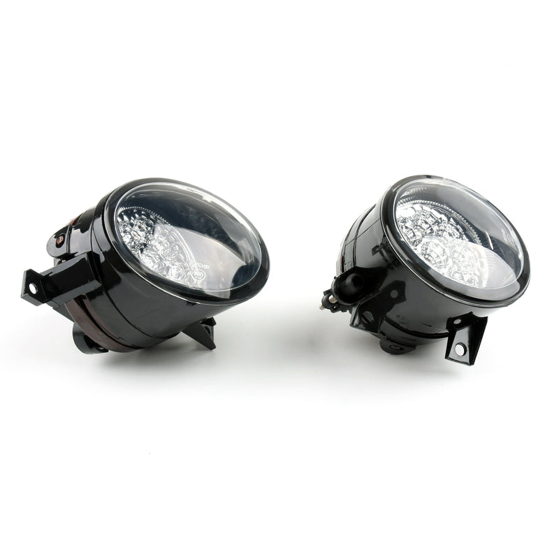 زوج مصابيح الضباب الأمامية LED بالطاقة باللون الأبيض الساطع لسيارة VW Jetta MK5 05-09 Generic