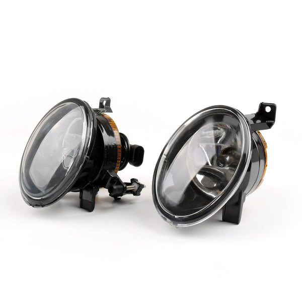 New Pair Of Front Convex Lens Fog Lamp Fog Light 9006 For VW Jetta Golf MK6 Eos