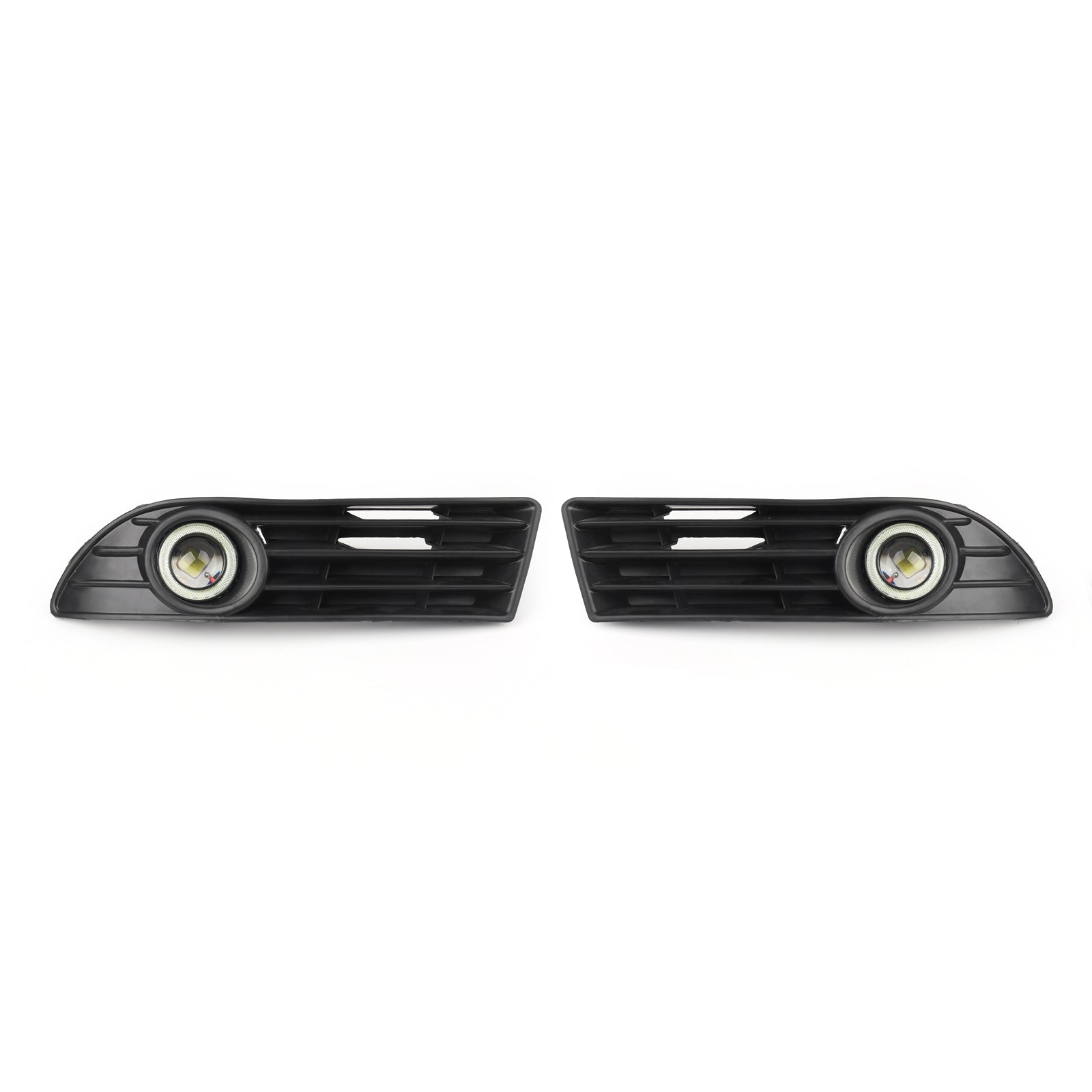 Par de luces antiniebla LED, rejilla de lámpara + juego de arnés de cableado para VW POLO 2005-2009