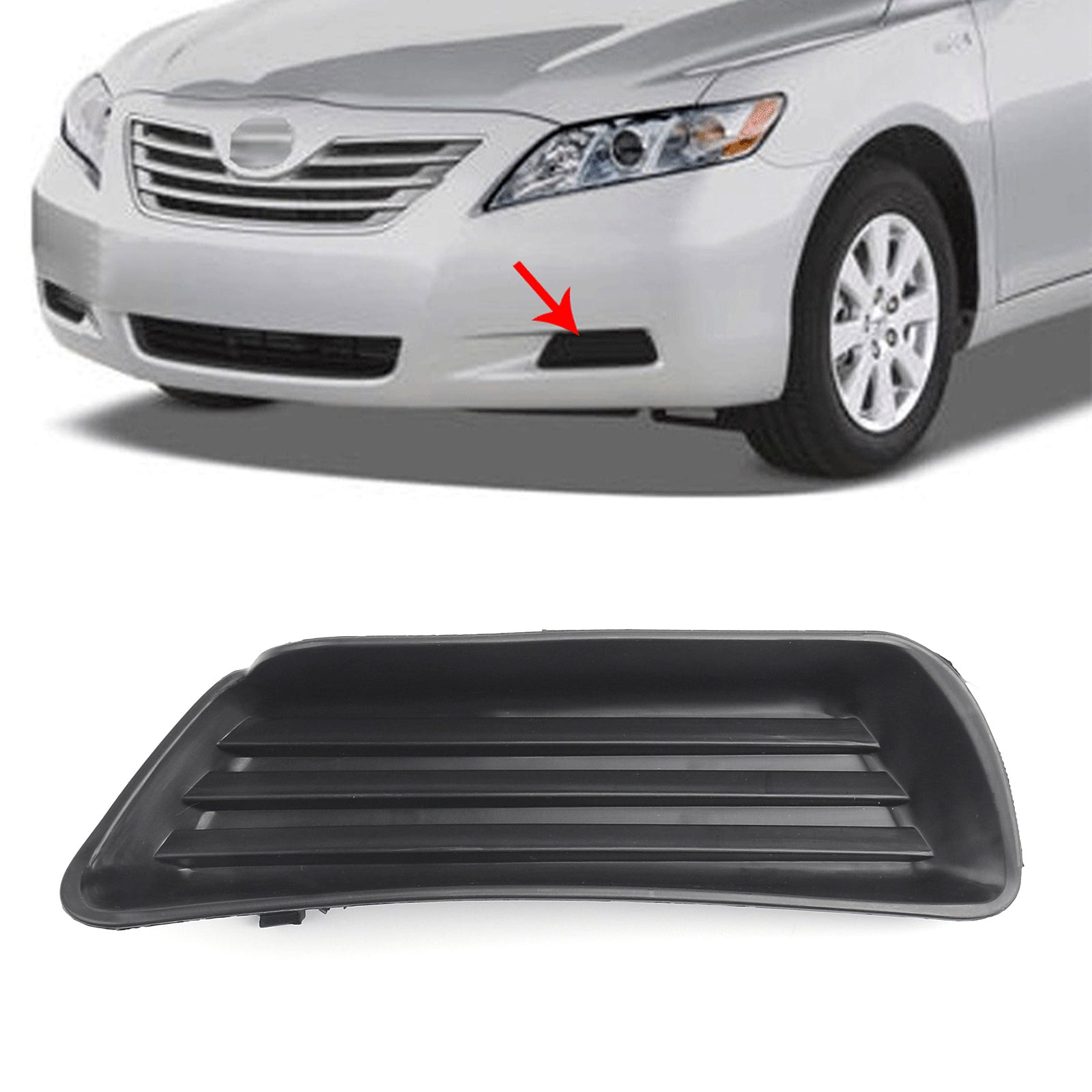 Fog Lamp light Cover Left & Right W/O FOG Lamp Fits For 2007 - 2009 TOYOTA CAMRY Generic