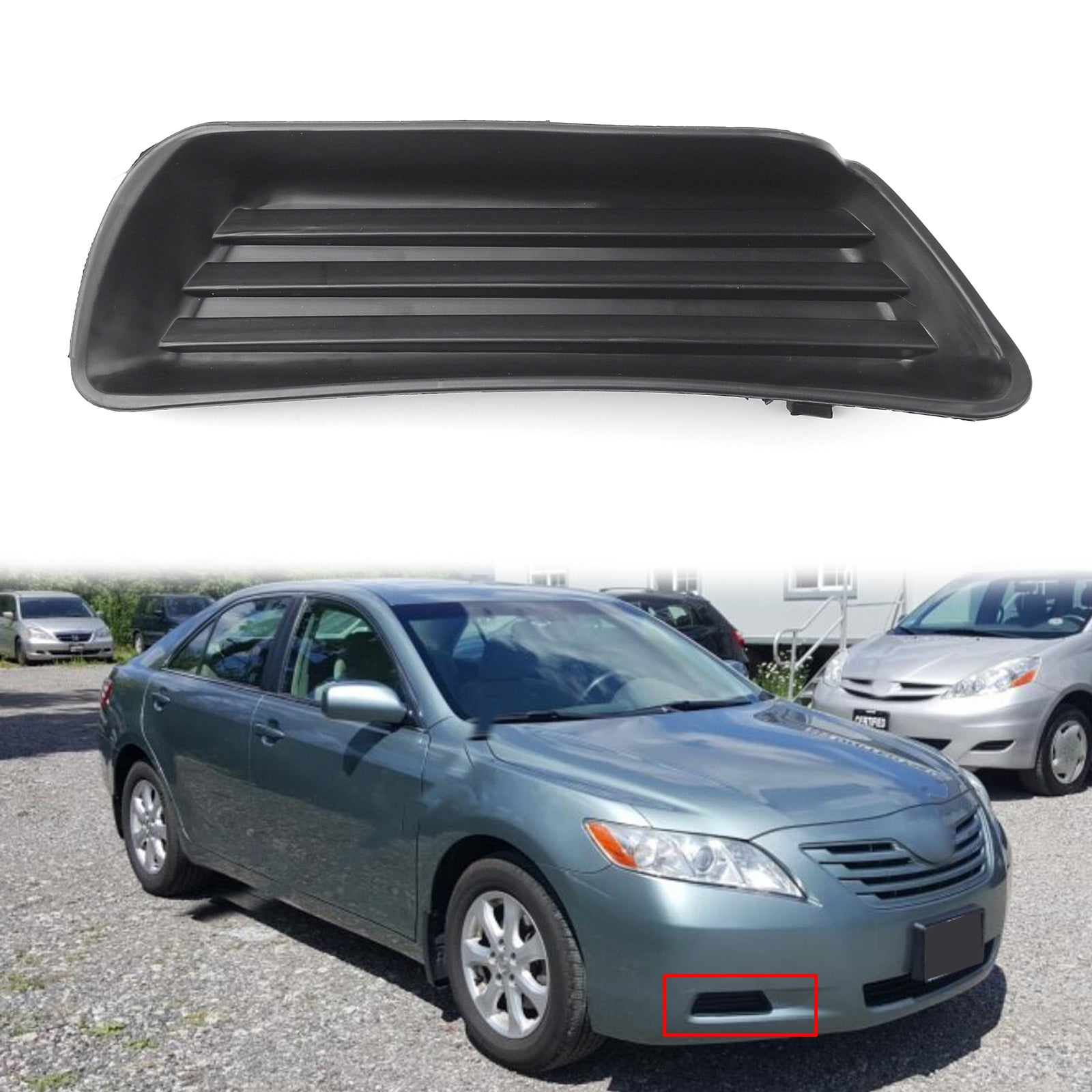 Fog Lamp light Cover Left & Right W/O FOG Lamp Fits For 27 - 29 TOYOTA CAMRY